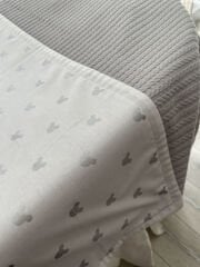 Gri Örgü Gümüş Mickey Poplin Pike