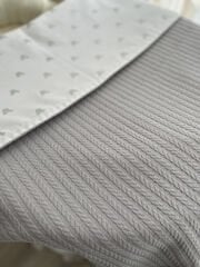 Gri Örgü Gümüş Mickey Poplin Pike