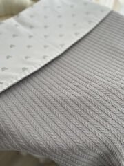 Gri Örgü Gümüş Mickey Poplin Pike