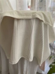 Krem Örgü Krem Poplin Pike