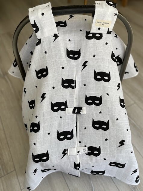 Batman Desenli Müslin Puset Örtüsü