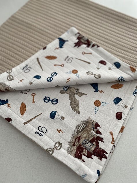 Bej Örgü Harry Poter Müslin Pike