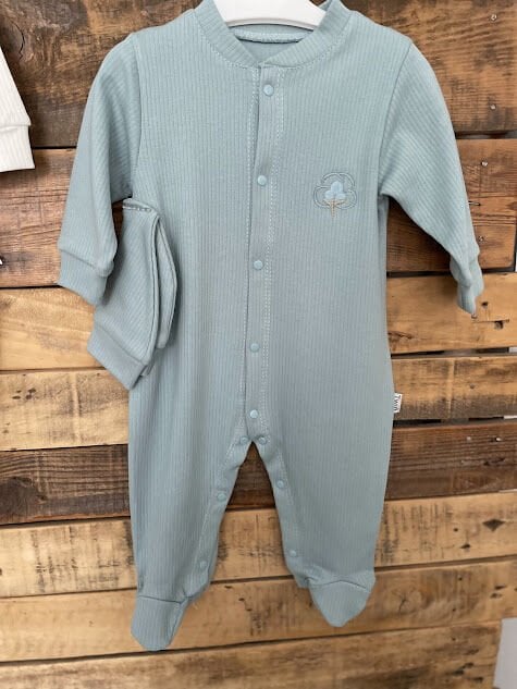 Pamuk Nakışlı Tulum Petrol Renk