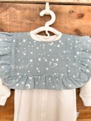 Mint Yıldızlı Charlotte Müslin Önlük