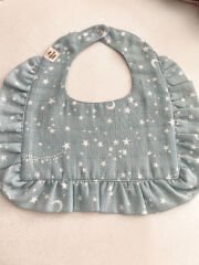 Mint Yıldızlı Charlotte Müslin Önlük