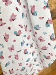 Gül Kurusu Kelebekler Müslin Örtü