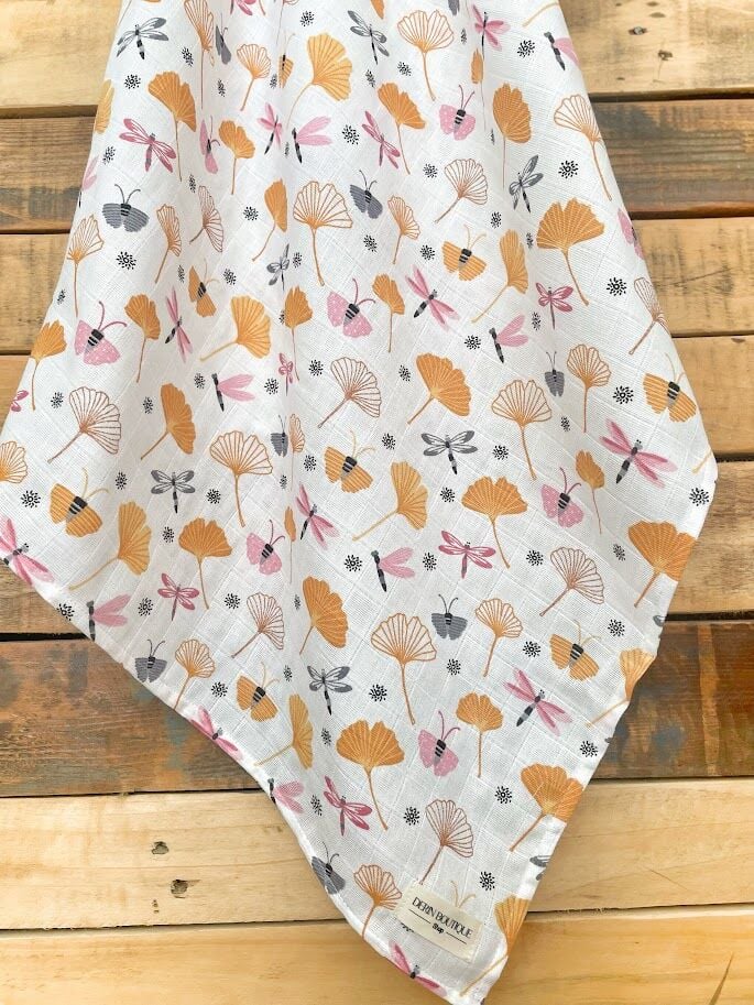 Turuncu Gelincik Müslin Örtü