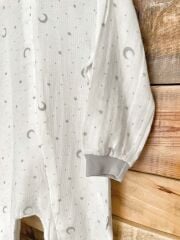 Gri Ay Müslin Uyku Tulumu