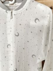 Gri Ay Müslin Uyku Tulumu