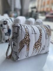 Çok Amaçlı Bebek ve Anne Çantası Zürafa Desenli