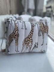 Çok Amaçlı Bebek ve Anne Çantası Zürafa Desenli