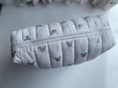 Çok Amaçlı Bebek ve Anne Çantası Gümüş Mickey Desenli