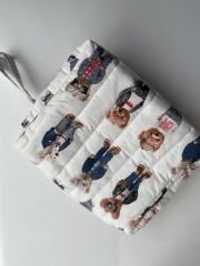 Çok Amaçlı Bebek ve Anne Çantası Gözlüklü Ayılar Desenli