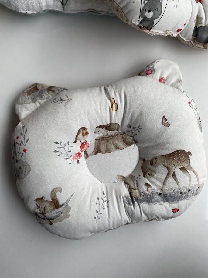 Toprak Dama Doğadaki Ceylan Poplin Düz Kafa Yastığı