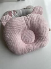 Pembe Dama Pembe Uçaklı Balon Poplin Düz Kafa Yastığı