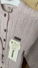 Pembe Örgü Desenli Triko Tulum