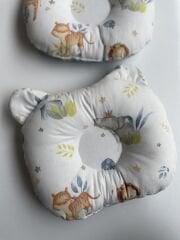 Mavi Dama Aslan Poplin Düz Kafa Yastığı