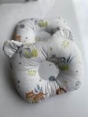 Mavi Dama Aslan Poplin Düz Kafa Yastığı