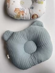 Mavi Dama Aslan Poplin Düz Kafa Yastığı